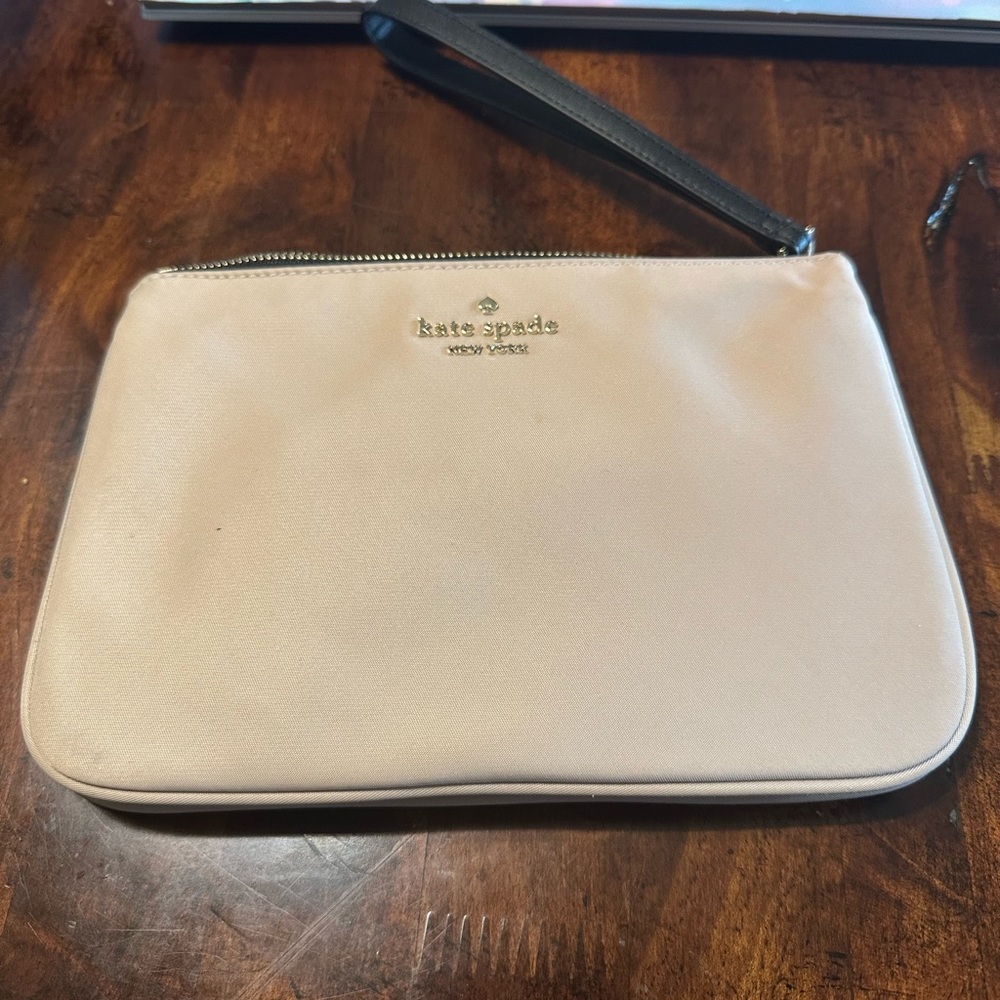 Kate Spade Cream/Blush Wristlet
